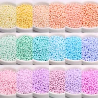 330Pcs/Bag 3mm Matte Macaroon Color Glass Seed Beads 8/0 Uniform Round Spacer Beads For DIY Handmade Jewelry Making Accessories 1