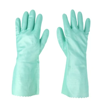 

Latex&Nitrile Gloves Green 300mm Hand Safety Protection Kitchen Cleaning