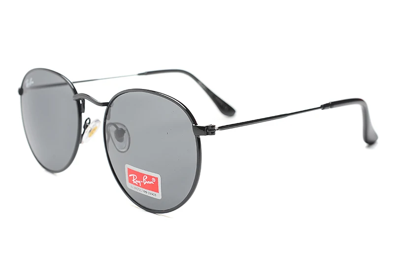 RayBan RB3447 женские круглые солнцезащитные очки, поляризационные Мужские Женские винтажные очки, аксессуары, солнцезащитные очки, ретро очки для вождения