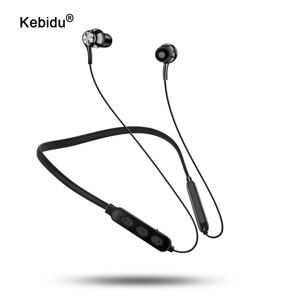 Kebidu беспроводные Bluetooth наушники с магнитным всасыванием HiFi Звук стереогарнитура