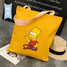 Корейский стиль мультфильм анимация Холщовая Сумка стиль напечатаны одно плечо сумка через плечо ручной большой объем экологически чистый