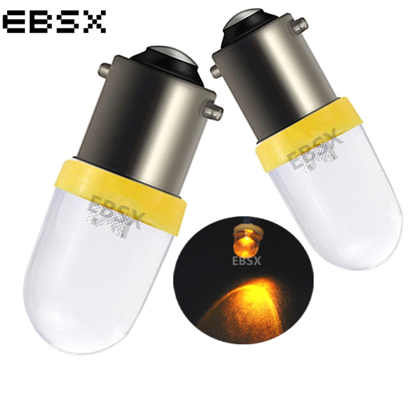 EBSX 50 шт. DC 6 В/6 3 В BA9S T4W T11 Светодиодная лампа s 1 SMD F8 выпуклая линза задсветильник