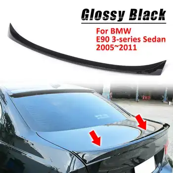 

Painted Glossy Black Rear Trunk ABS Boot Lip Spoiler Roof Wings Trunk Lip OE Type For BMW 2005-2011 E90 3-series Sedan