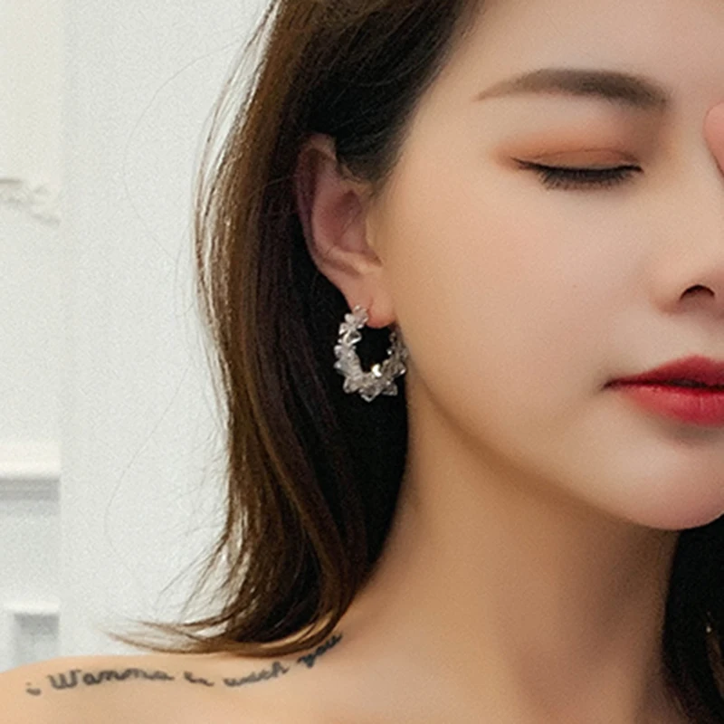 Модные круглые серьги-кольца Xinwei для женщин и девушек НОВЫЕ геометрические