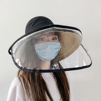 

Jaycosin Hat Women's Cotton Anti-spitting Protective Hat Dustproof Cover Adult Fisherman Cap Hat Anti-saliva Dust-proof Hat