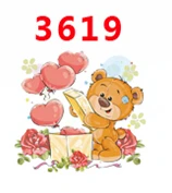 3619 30 шт мультфильм персонаж плоское украшение из смолы PR 3615 - Цвет: 3619