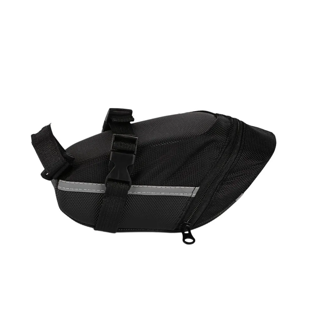 TSAI Waterproof Mountain Road Bicycle Tail Bag Saddle Bag Bike Pouch Cycling Seat Bag Black Wholesale In Stock