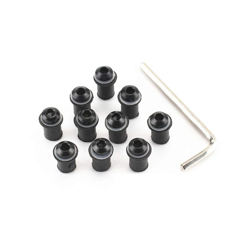 10pcs M5*15mm Aluminum Motorcycle Fairing Screws Bolts Kit Body Mount for Windshield Nuts |