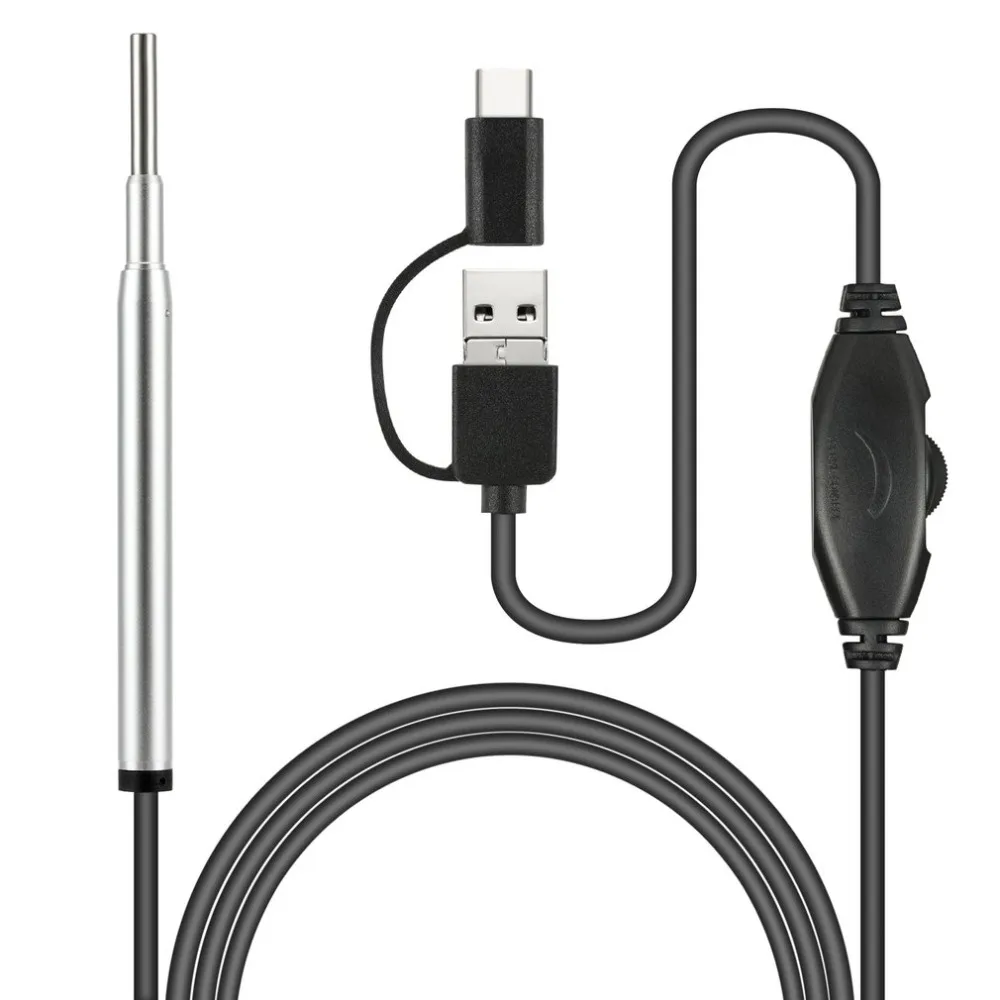 3 в 1 Профессиональный 3,7 мм Многофункциональный USB ушной эндоскоп для чистки ушей с мини-камерой HD набор для удаления ушных восков новая