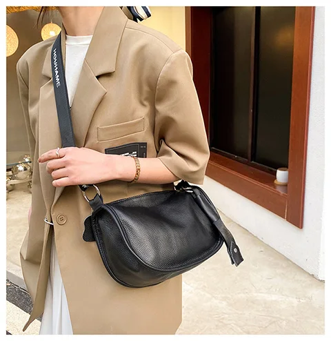 100% Genuine Leather Women Bag Natural Skin Shoulder Bags For  2021 New Shoulder Messenger Women Bag Luxury Simple Shoulder Bags