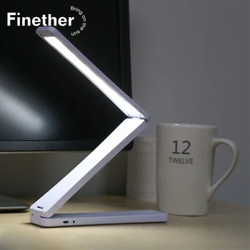 

Mini 450MAh Capacity Folding Led Reading Desk Table Lamp Rechargeable Adjustable Portable Bright 17 LEDs Book Light