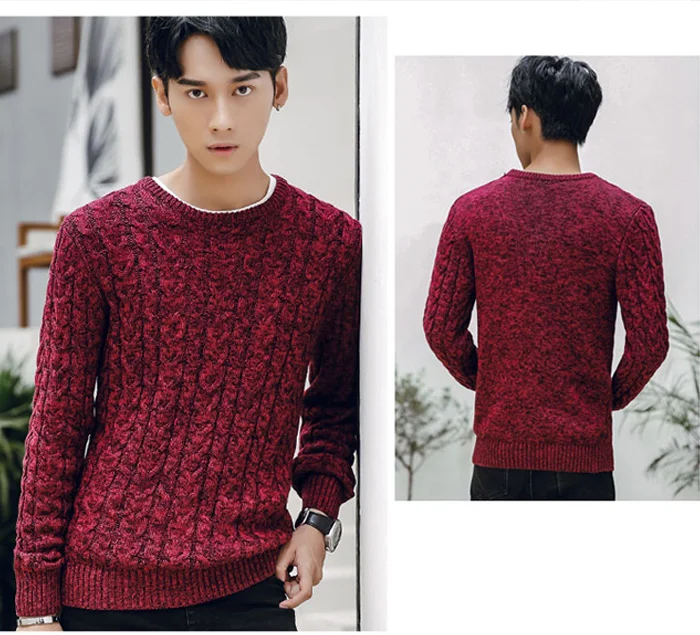 New Mens Sweaters New Fahsion O Neck Winter Sweater Men Pullover Long Sleeve Casual Men Jumper Sweater Fashion Clothes