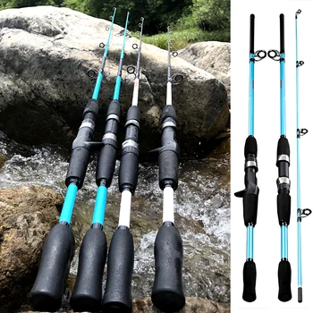 Fishing Rod Spinning Casting Fly Ultralight Carp Carbon Glassfiber Pesca Hand Lure Feeder Pole fish gear Travel Surf 1.5M 1.8M 1