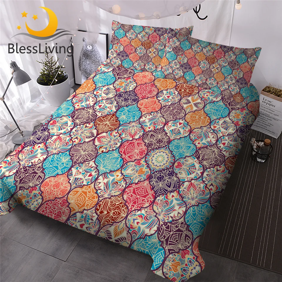 bohemian patchwork bedding