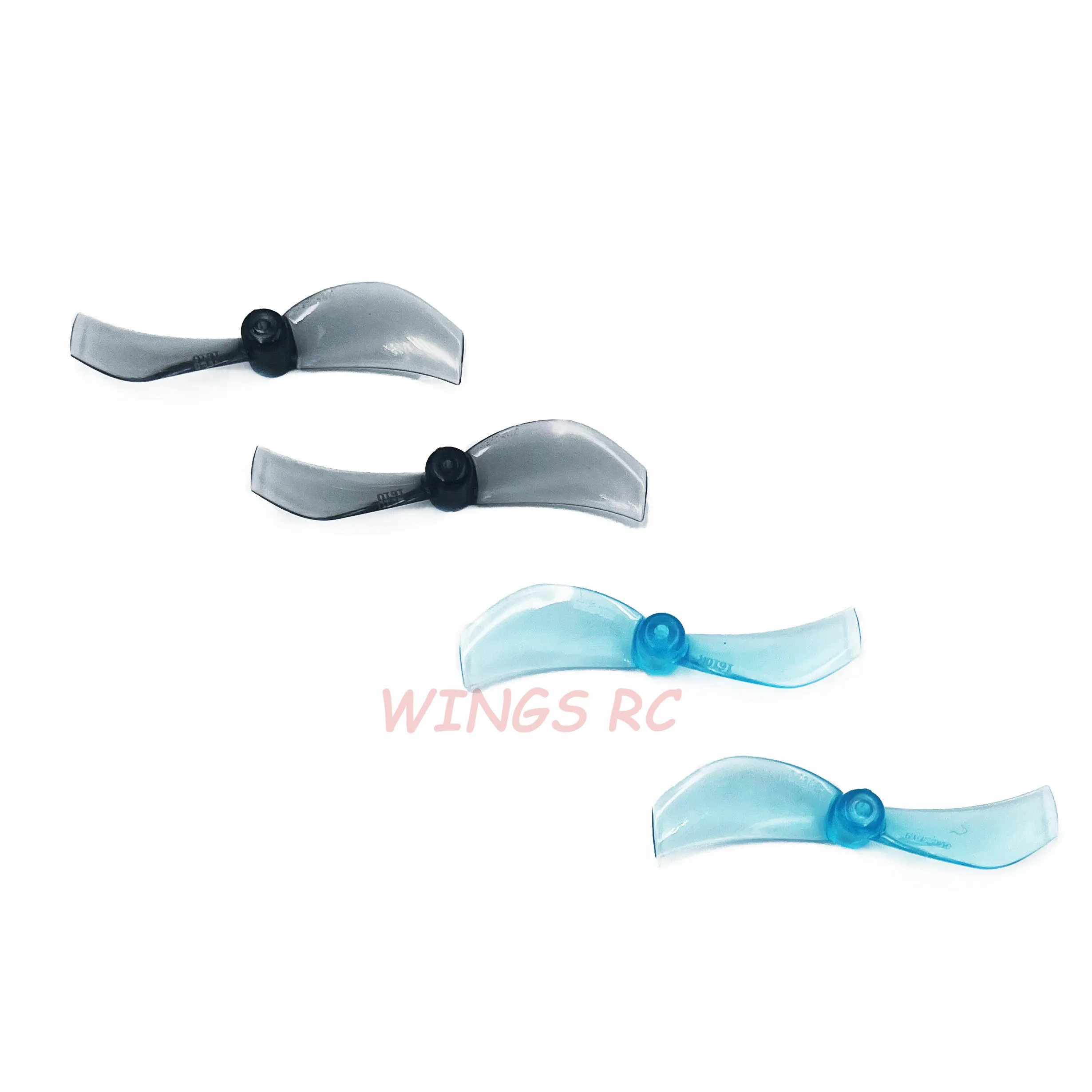 24 pcs/12pair Gemfan 1610 40MM 2 블레이드 1mm 1.5mm PC 마이크로 후프 프로펠러 FPV RC Tinywhoop 75mm 드론 Moblite7 1102 0802