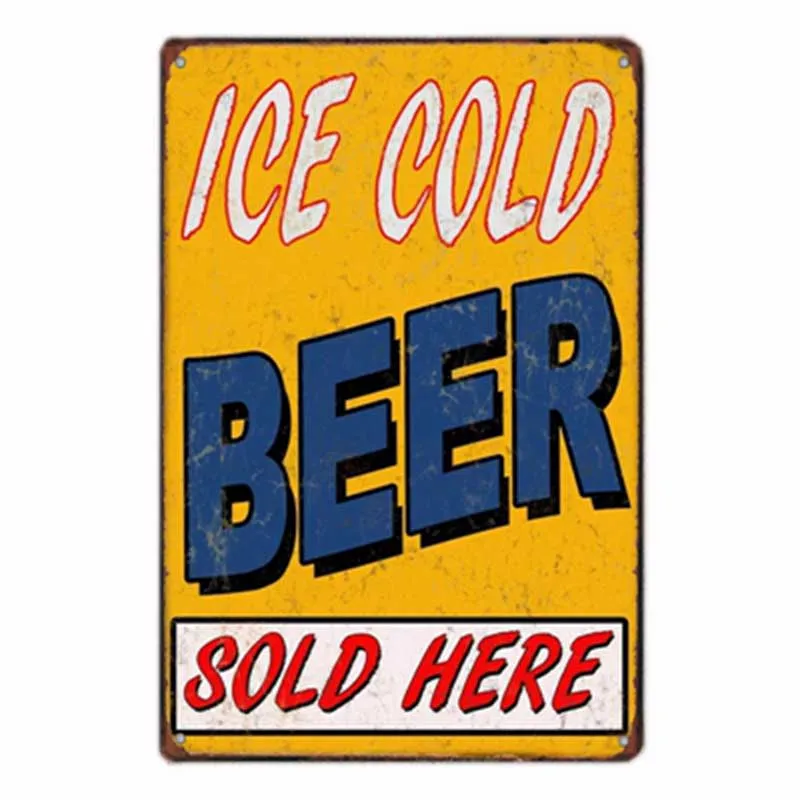 Пиво пластины металлическая табличка украшения винтажная табличка плакат на тему пива клуб настенные декорации Декор для дома 20x30 см