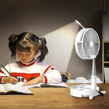 

2020 Telescopic Folding Mini Fan USB Spray Refrigeration Electric Fans 4 Gears Adjustable Wind Power for home Dormitory Fans