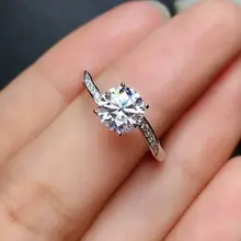 MeiBaPJ VVS1 D Цвет 1/2/3 карат алмазов простое кольцо для Для женщин реальные 925 пробы серебряные браслеты с подвесками, хорошее ювелирное изделие для свадьбы