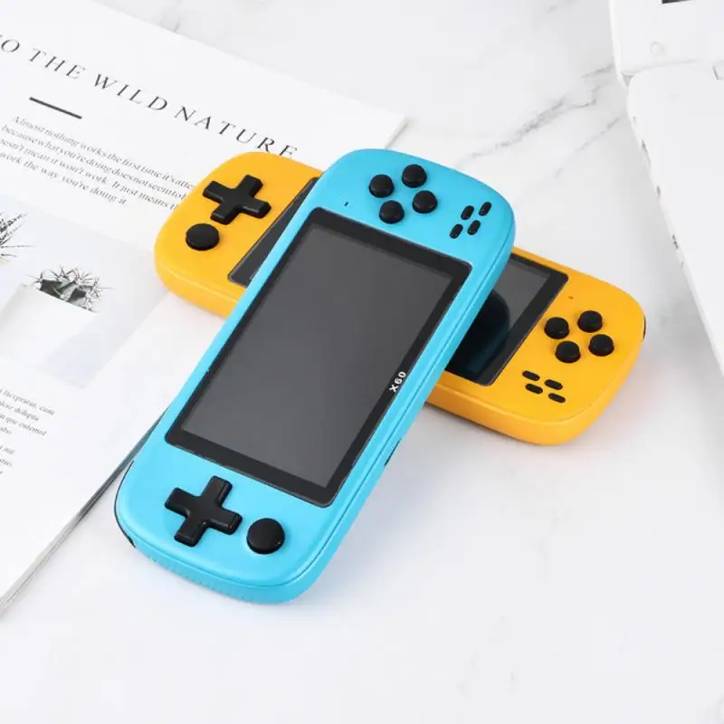 Retro Portable Mini Handheld Video Game Console 4.3 Inch Color LCD Kids Color Game Player Built-in 2000 Games