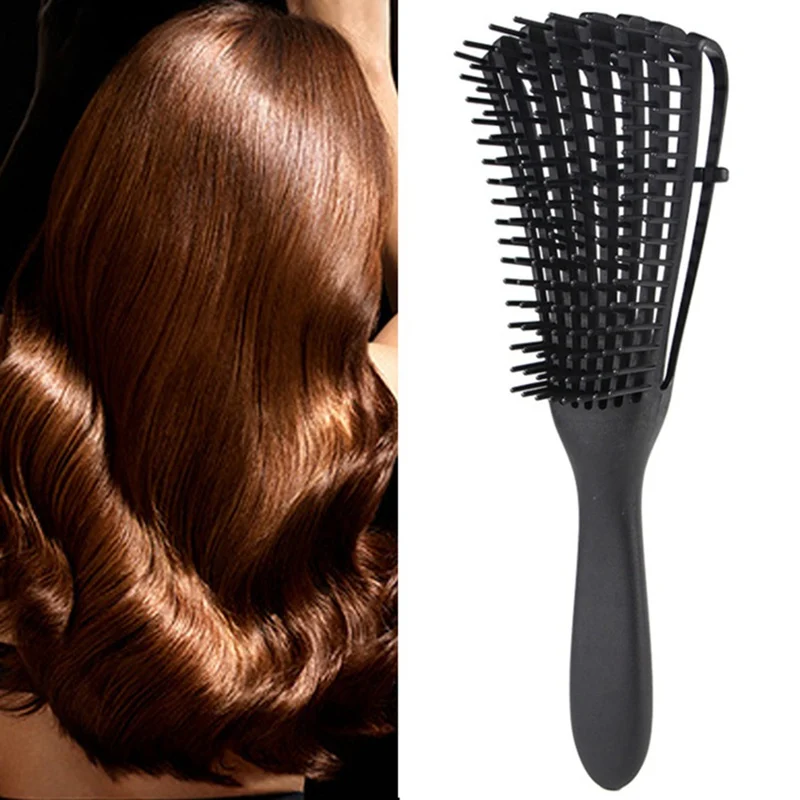 

Fashional Women Hair Scalp Massage Comb Salon Hairdressing Styling Tools Bristle & Nylon Hairbrush Wet Curly Detangle Hair Brush