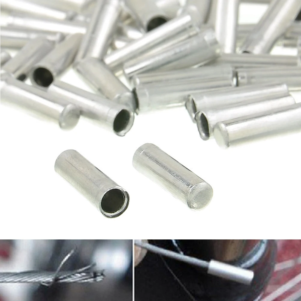 100PCS Bicycle Cable End Caps Bike Wire End Caps for MTB Bike Brake