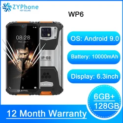 OUKITEL WP6 смартфон с 6,3-дюймовым дисплеем, восьмиядерным процессором MT6771T, ОЗУ 6 ГБ, ПЗУ 128 ГБ, 10000 мАч, 48 МП