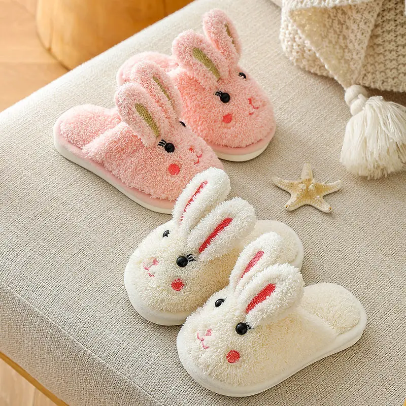 extra wide children's shoes Children's Warm Cotton Shoes Winter Kids Cute Cartoon Slippers Boys Girls Home Soft Bottom Non-slip Fashion Furry Baby Slippers children's shoes for sale