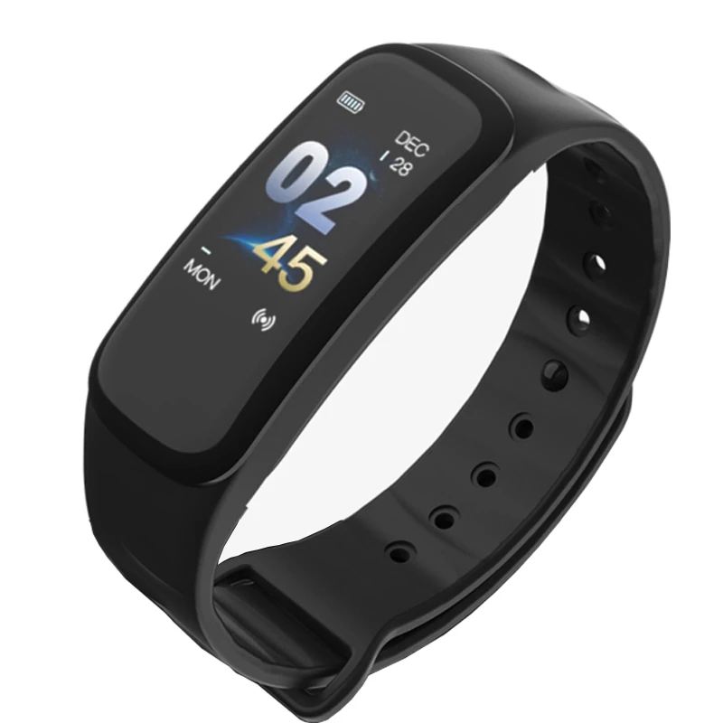 

C1 Smart Bracelet Fitness Bracelet Dynamics Color Screen Waterproof Activity Heart Rate Monitor Blood Pressure Measurement