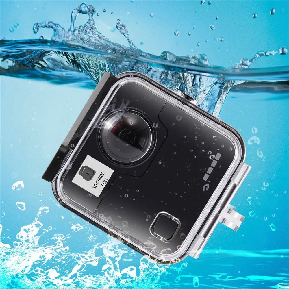 For GoPro Fusion Accessory Diving Case Waterproof Housing Shell Cover Eyegrab 