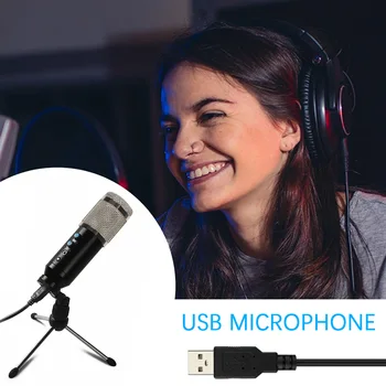 

3.5Mm Wired Kits Microphone Professional Microphone Condenser Sound Recording With Shock Mount For computer Studio Record