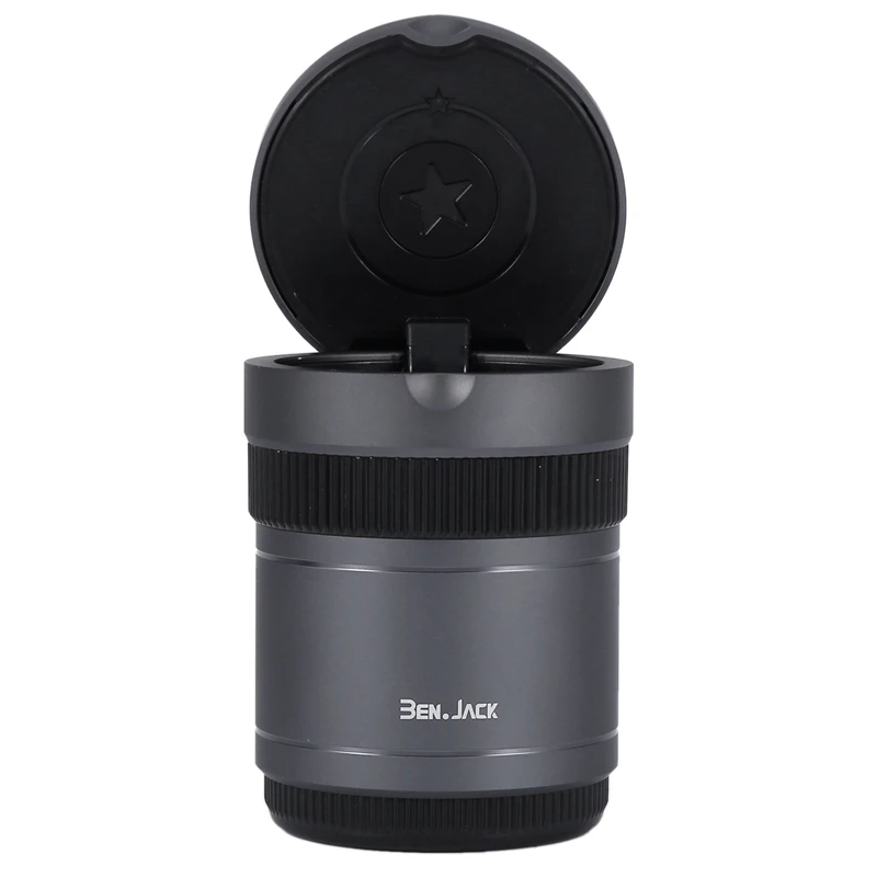 

Car Ashtray with LED Light Cigarette Ash Tray Container Smoke Ash Cylinder Smoke Cup Holder Storage Cup Auto Accessories