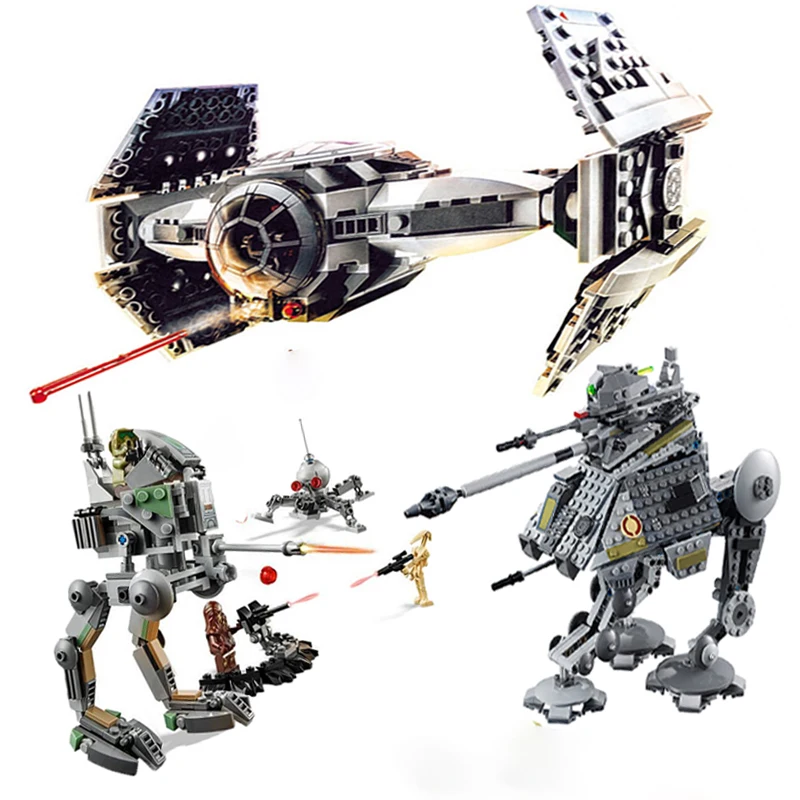 

2020 New Star Wars The Rogue One At-st At-ap Clone Scout Walker Buiding Block Brick Toy Fit Lepinings Kid Gift