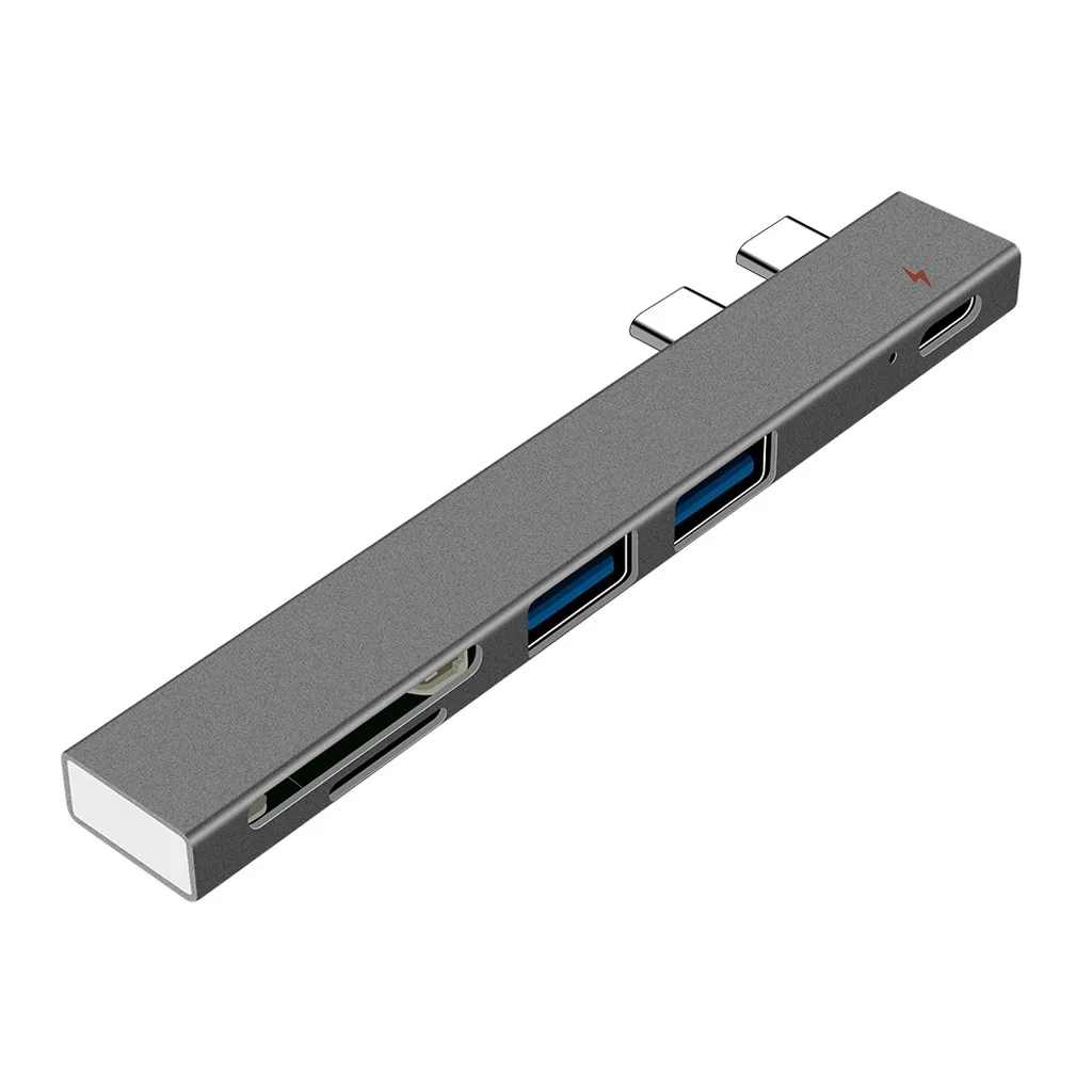 Компьютерные периферийные устройства Usb C концентратор двойной тип C адаптер док-станция с Usb Pd зарядное устройство Sd/tf слот для ПК коммутерная передача#20