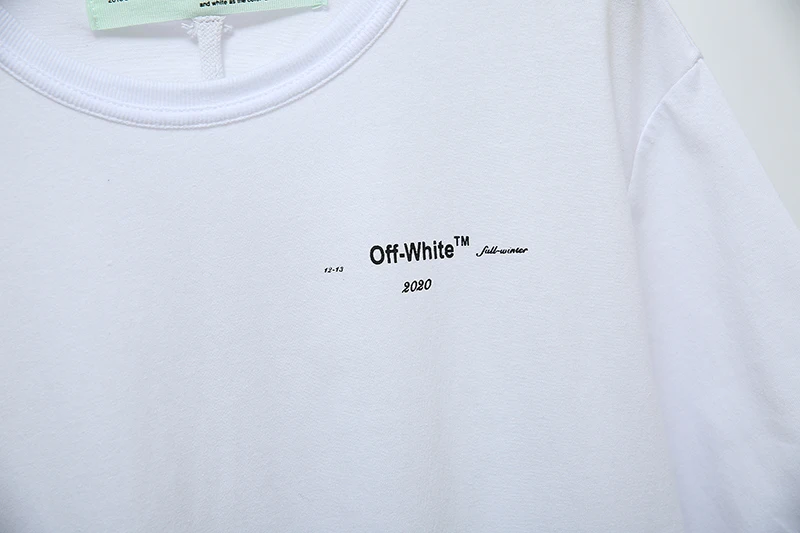 19ss Off-White OW line Dot arrow для мужчин и женщин, унисекс, модные модели для влюбленных пар, хлопковая Повседневная футболка с круглым вырезом и коротким рукавом