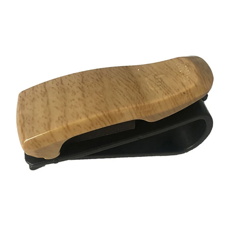 Shallow wooden-grain 1 шт. ABS солнцезащитные очки держатель для очков Авто застежка Билета Клип Древесины Чехол для очков Atuo автомобильные аксессуары - Название цвета: Shallow wooden-grain