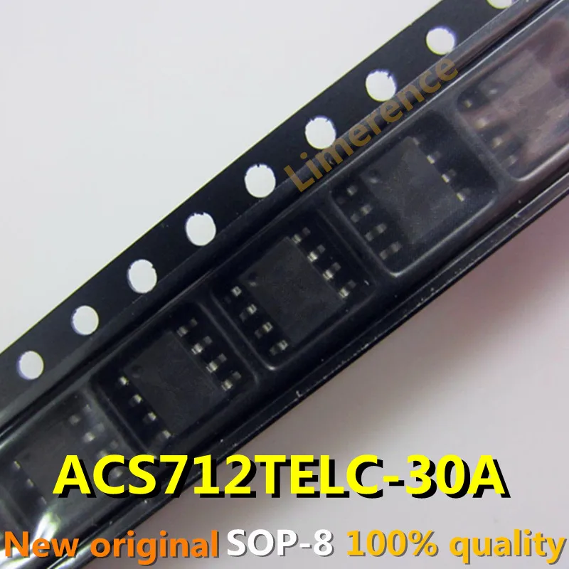 1 шт. ACS712TELC-30A ACS712T ELC-30A ACS712 SOP8 ток Сенсор переменного тока/постоянного тока 5В 30A |