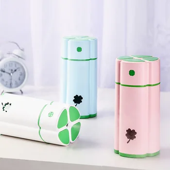 

New clover night light humidifier large capacity USB mini car office desktop air humidifier