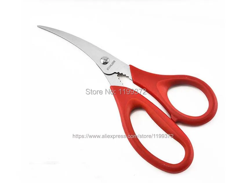 50pcs Popular Lobster Shrimp Crab Seafood Scissors Shears Snip Shells Fish Scissor Kitchen Tool