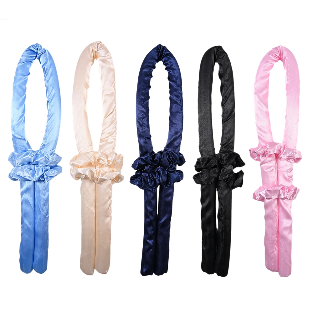 Heatless Curling Rod Headband No Heat Curls Ribbon Hair Rollers Sleeping Hair Curlers DIY Styling Tools