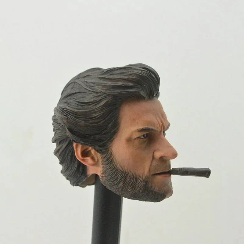 Модель 1/6 года, версия для молодых мужчин и мальчиков, поставляется с сигарой, Uncle Wolf, Мужская голова, лепимая голова, резьба на голову F 1", фигурка для тела