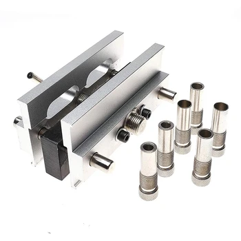 

Woodworking Positioning Automatic Centering Fixture Set Durable Positioning Tool Hole Punch Pocket Hole Drill Set