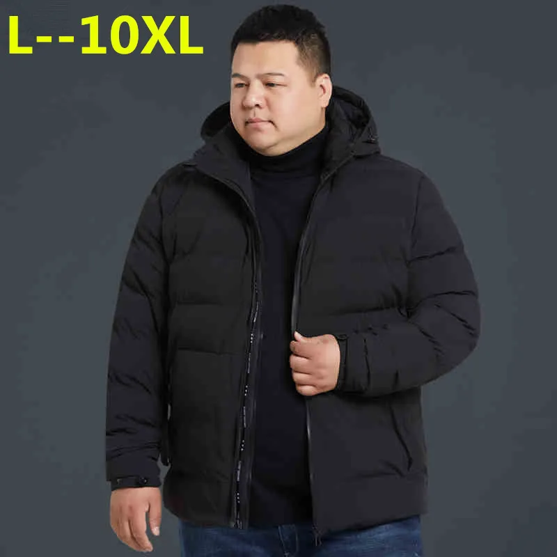 10XL 8XL 6XL новая зимняя куртка Мужская 20 градусная Утепленная парка пальто с