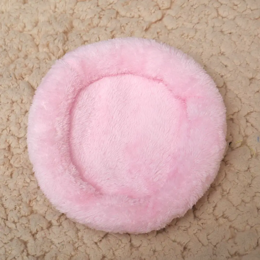 L pink Мягкая флисовая морская свинка кровать зимняя малая клетка для животных коврик хомяк спальная кровать коврики - Цвет: L pink