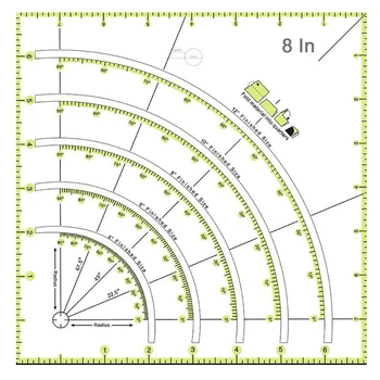 

DIY Drawing Ruler Patchwork Ruler High Grade Acrylic Material Transparent Ruler Scale Office School Line Drawing