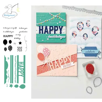 

CH HAPPY Metal Cutting Dies and stamps DIY Scrapbooking Card Stencil Paper Craft Handmade Album Handbook Sale-Seller