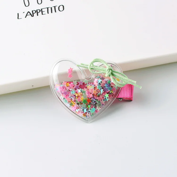 heart rose Детская Милая заколка для волос с бантом для маленьких девочек, милые заколки для волос, Детские аксессуары для волос, тиара infan - Цвет: heart rose