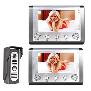 

Mountainone Waterproof 7 "TFT LCD Video Intercom Kit Wireless Video Doorphone Doorbell Kit Remote Unlock Night Vision Camera
