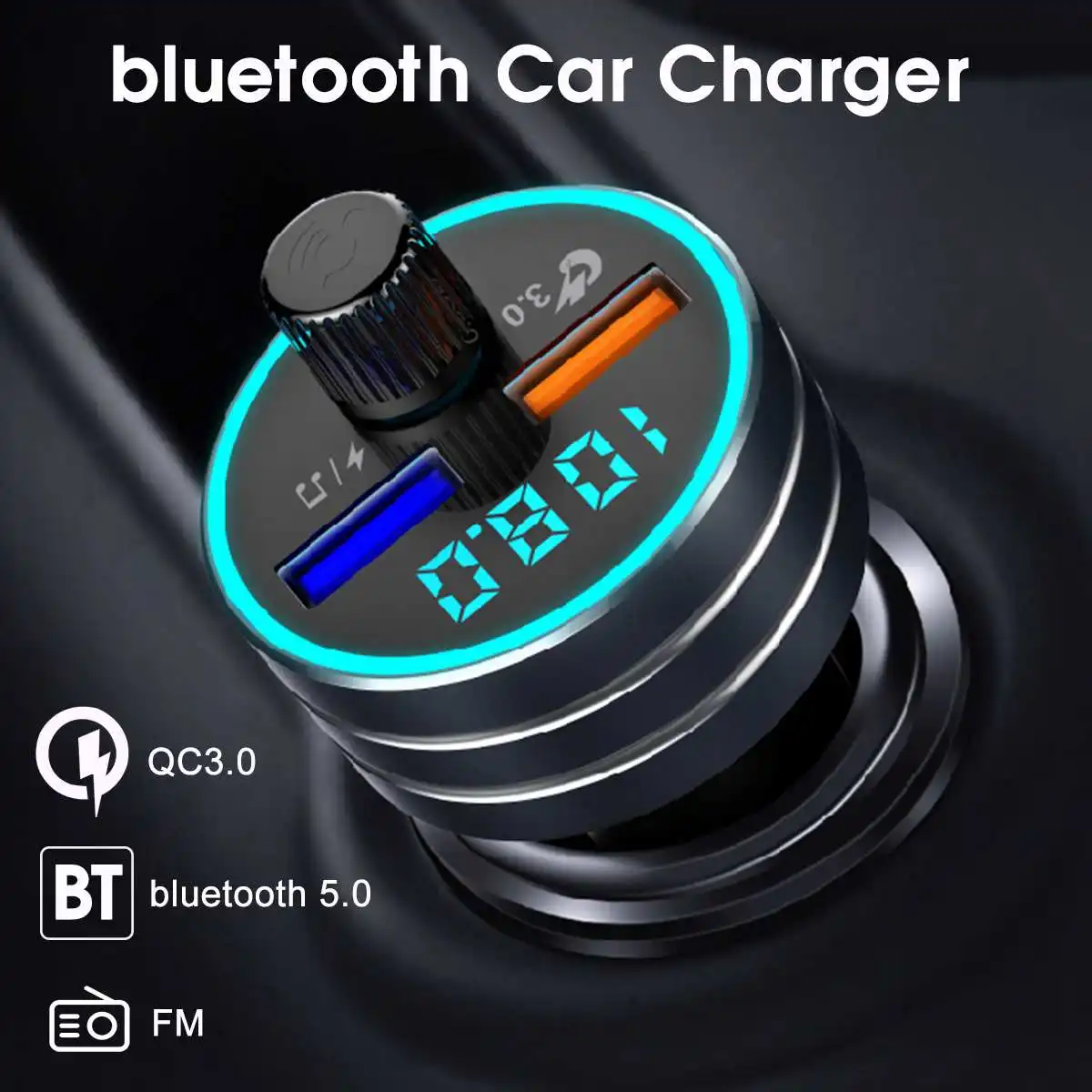 Беспроводной bluetooth fm-передатчик модулятор Автомобильный Радио адаптер автомобильный mp3-плеер двойной USB Автомобильное зарядное устройство Handsfree автомобильный комплект
