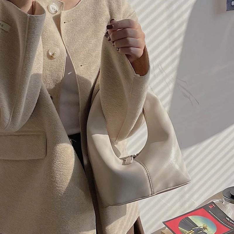 

Женская сумка, новинка 2021, Весенняя сумка из искусственной кожи, модная однотонная мягкая сумочка на молнии, кошелек, роскошная дизайнерская сумка, Высококачественная простая женская сумка