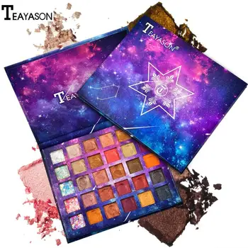 

TEAYASON 30 Color Natural Highlight Metallic Diamond Palette Eye Shadow Palette Matte Pearlescent Eyeshadow Beauty Eye Makeup